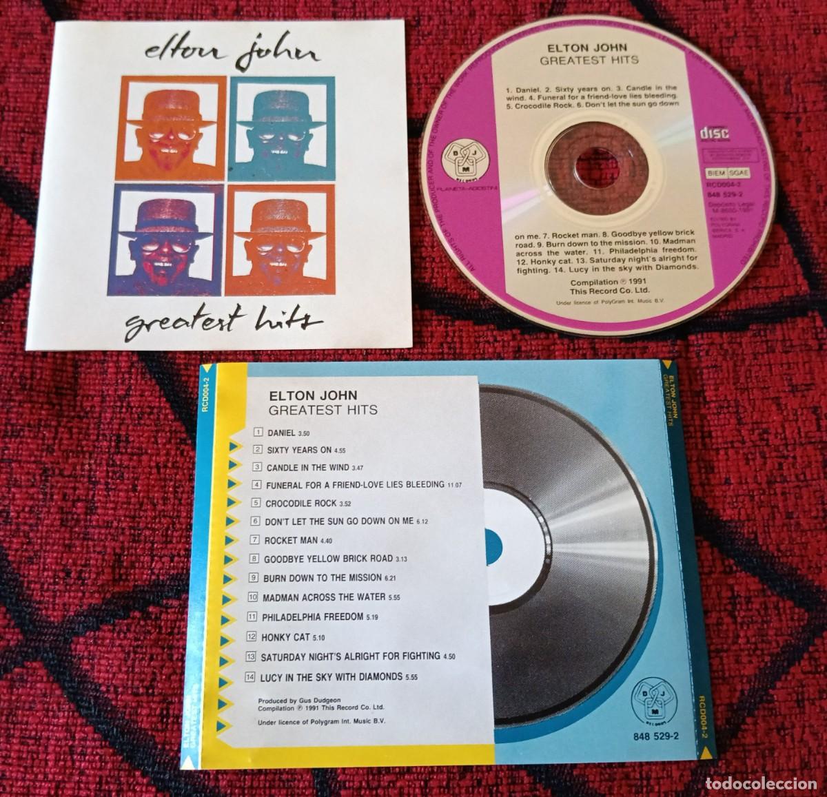 CDs de m&uacute;sica: ELTON JOHN ** Greatest Hits ** CD 1991