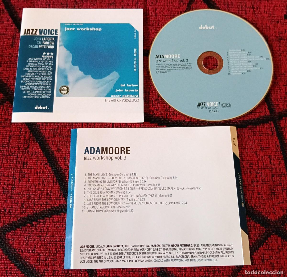 CDs de m&uacute;sica: ADA MOORE ** Jazz Workshop Vol. 3 ** CD 2004