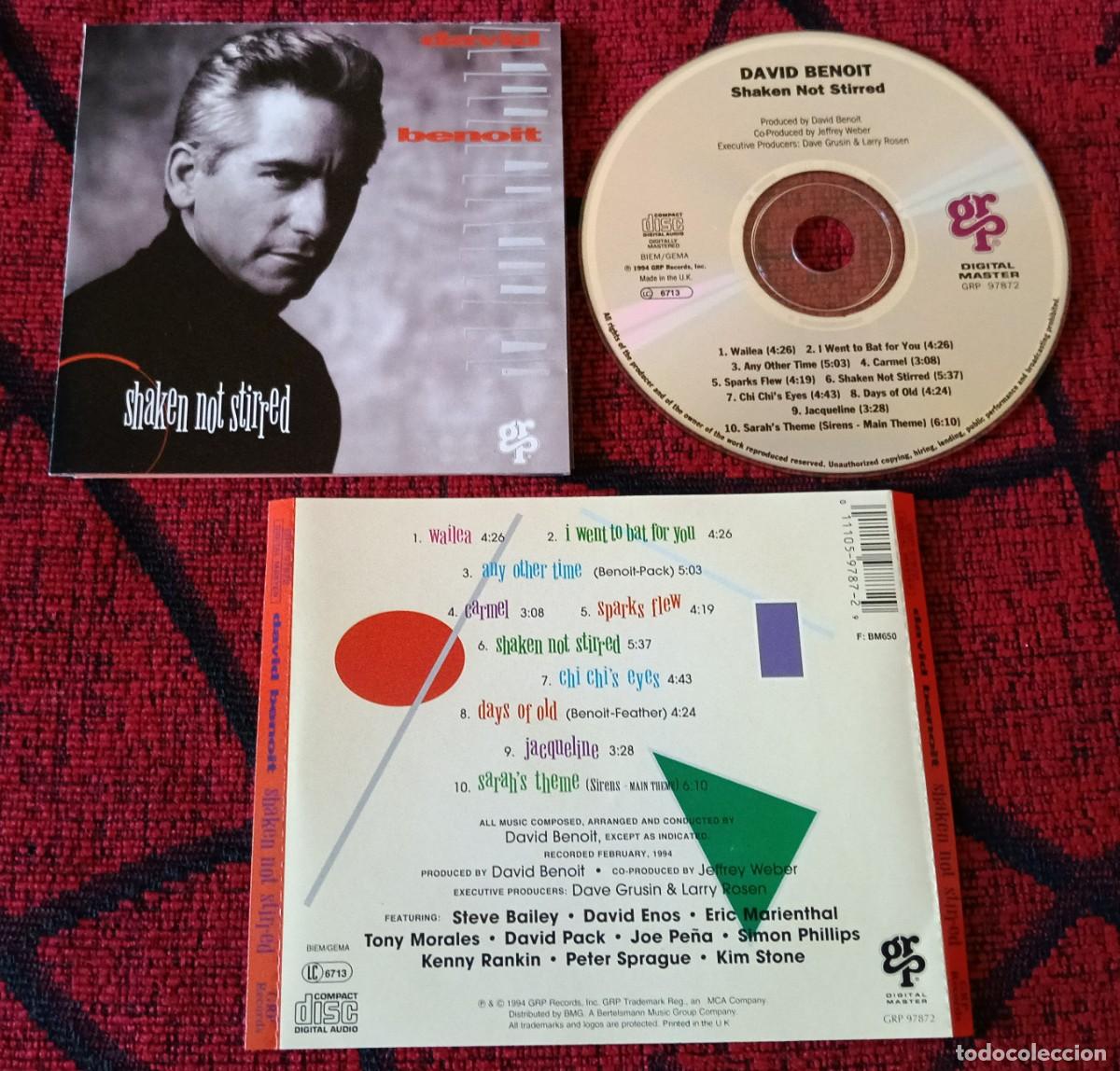 CDs de m&uacute;sica: DAVID BENOIT ** Shaken Not Stirred ** CD 1994 UK