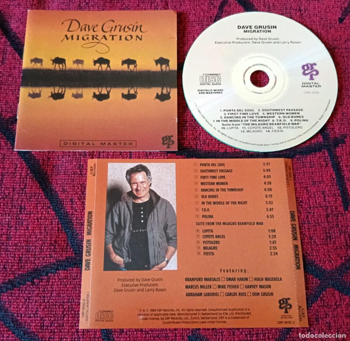 CDs de m&uacute;sica: DAVE GRUSIN ** Migration ** CD SUIZA 1989