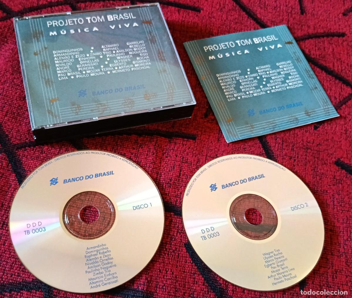 CDs de m&uacute;sica: PROJETO TOM BRASIL - MUSICA VIVA CD DOBLE PROMOCIONAL 1993