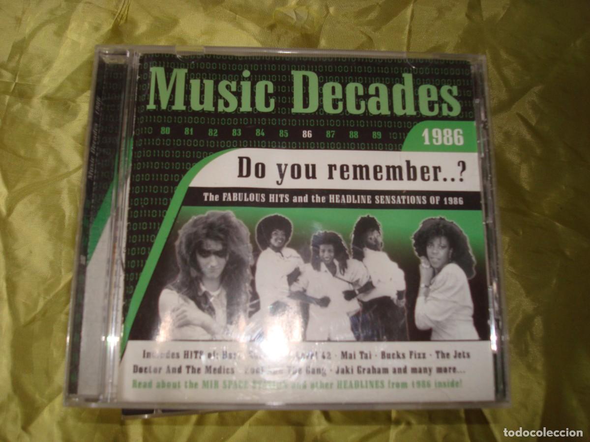 CDs de m&uacute;sica: MUSIC DECADES. 1986. DO YOU REMEMBER...? LEVEL 42, MAI TAI, THE JETS....CD(#)