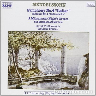 CDs de m&uacute;sica: Mendelssohn: Symphony No. 4 / A Midsummer Night's Dream- 4891030500556