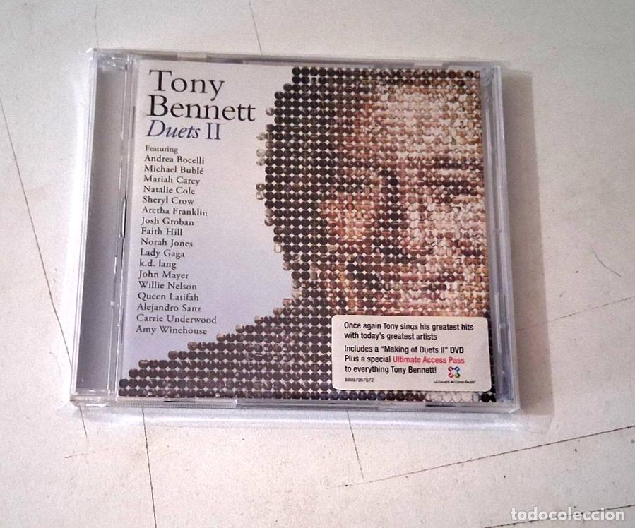 CDs de m&uacute;sica: TONY BENNET &rdquo;DUETS II&rdquo; CD 17 TRACKS COMO NUEVO +DVD MARIAH CAREY ANDREA BOCELLI