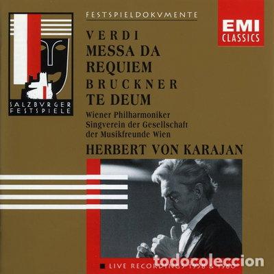 CDs de m&uacute;sica: Verdi: Messa da Requiem / Bruckner: Te Deum- 0724356688025