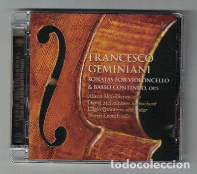 CDs de m&uacute;sica: Francesco Geminiani: Sonatas for Violoncello & Basso Continuo, Op. 5- 0691062025126