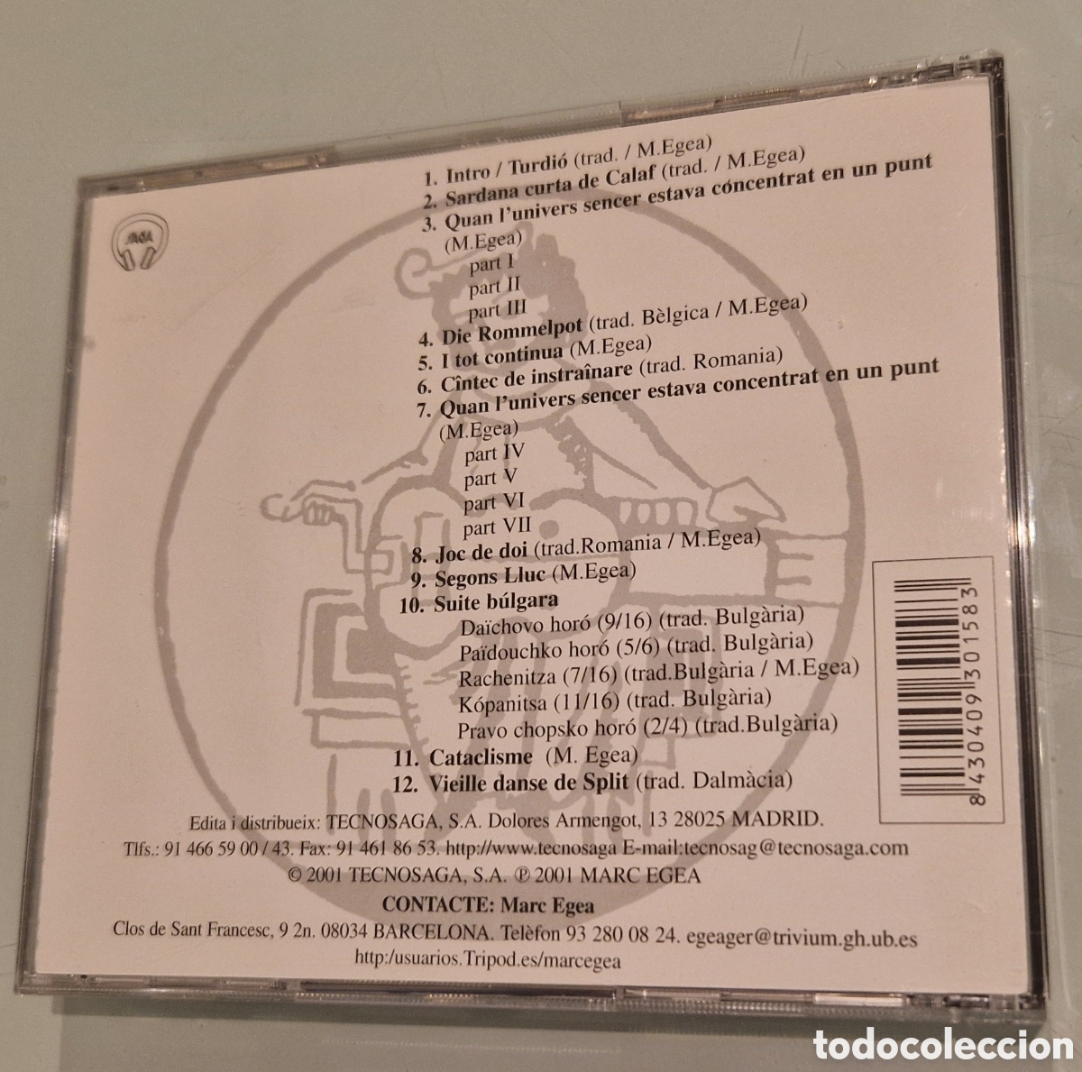 CDs de m&uacute;sica: CD Marc Egea Daqu&iacute; dall&agrave; i de m&eacute;s enll&agrave; - Foto 2