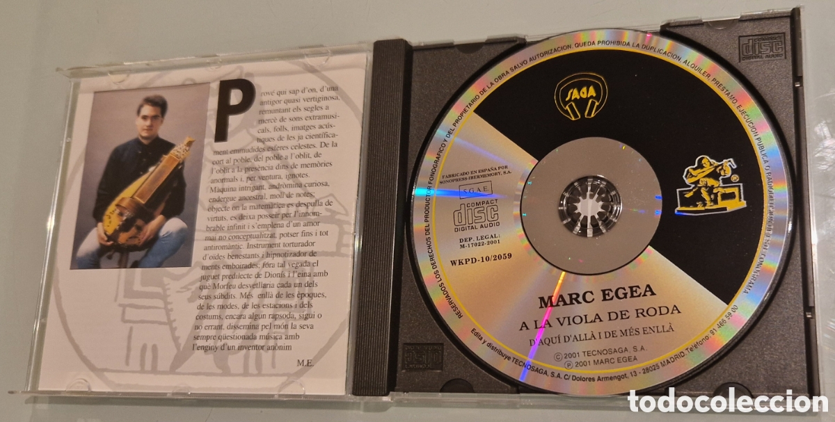 CDs de m&uacute;sica: CD Marc Egea Daqu&iacute; dall&agrave; i de m&eacute;s enll&agrave; - Foto 3