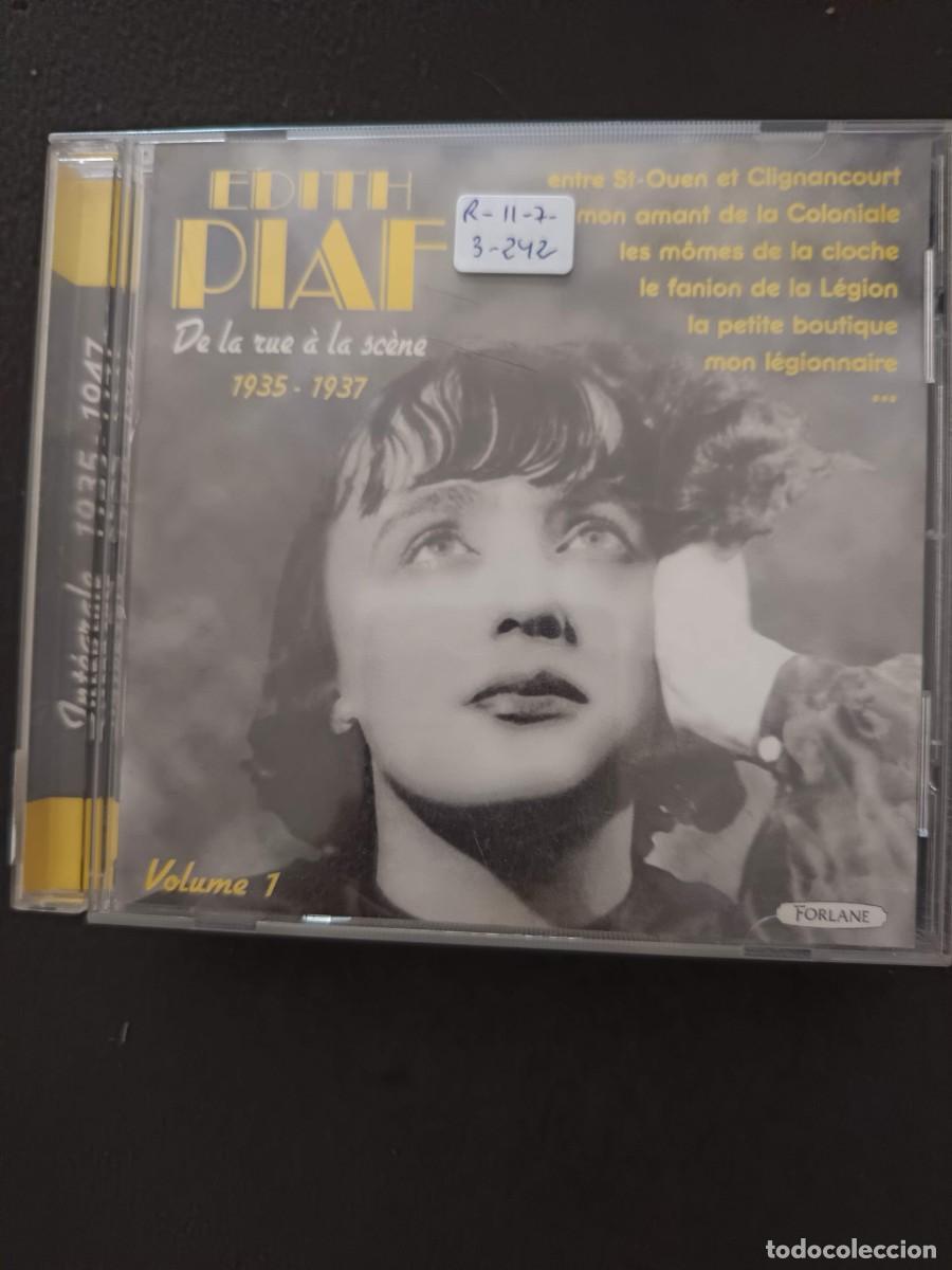 CDs de m&uacute;sica: EDITH PIAF. DE LA RUE &Agrave; LA SC&Egrave;NE. 1935-1937. (INT&Eacute;GRALE 1935-1947. VOL. 1)
