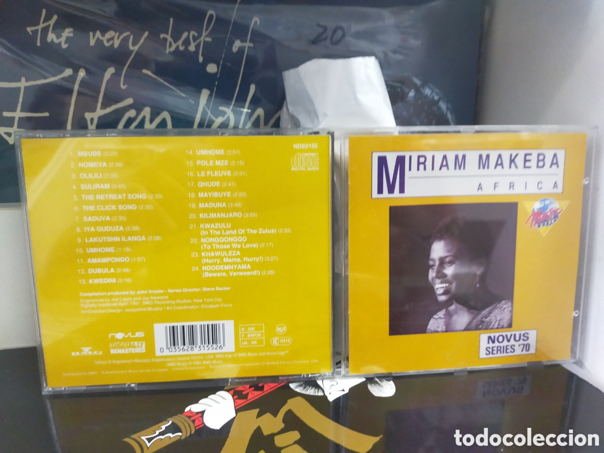 CDs de m&uacute;sica: Miriam makeba CD &aacute;frica 1991
