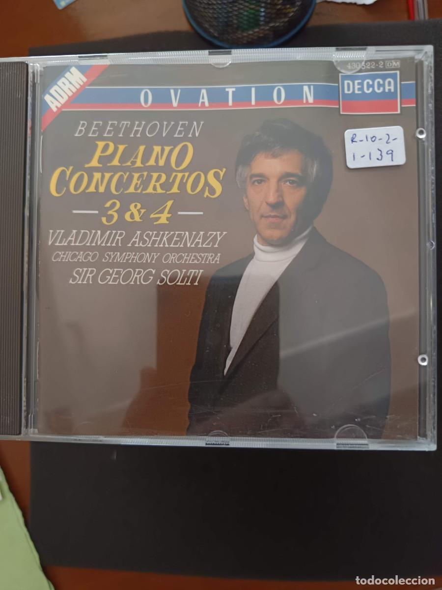 CDs de m&uacute;sica: BEETHOVEN: PIANO CONCERTOS 3 & 4. DIR: SIR GEORG SOLTI. PIANO: VLADIMIR ASHKENAZY