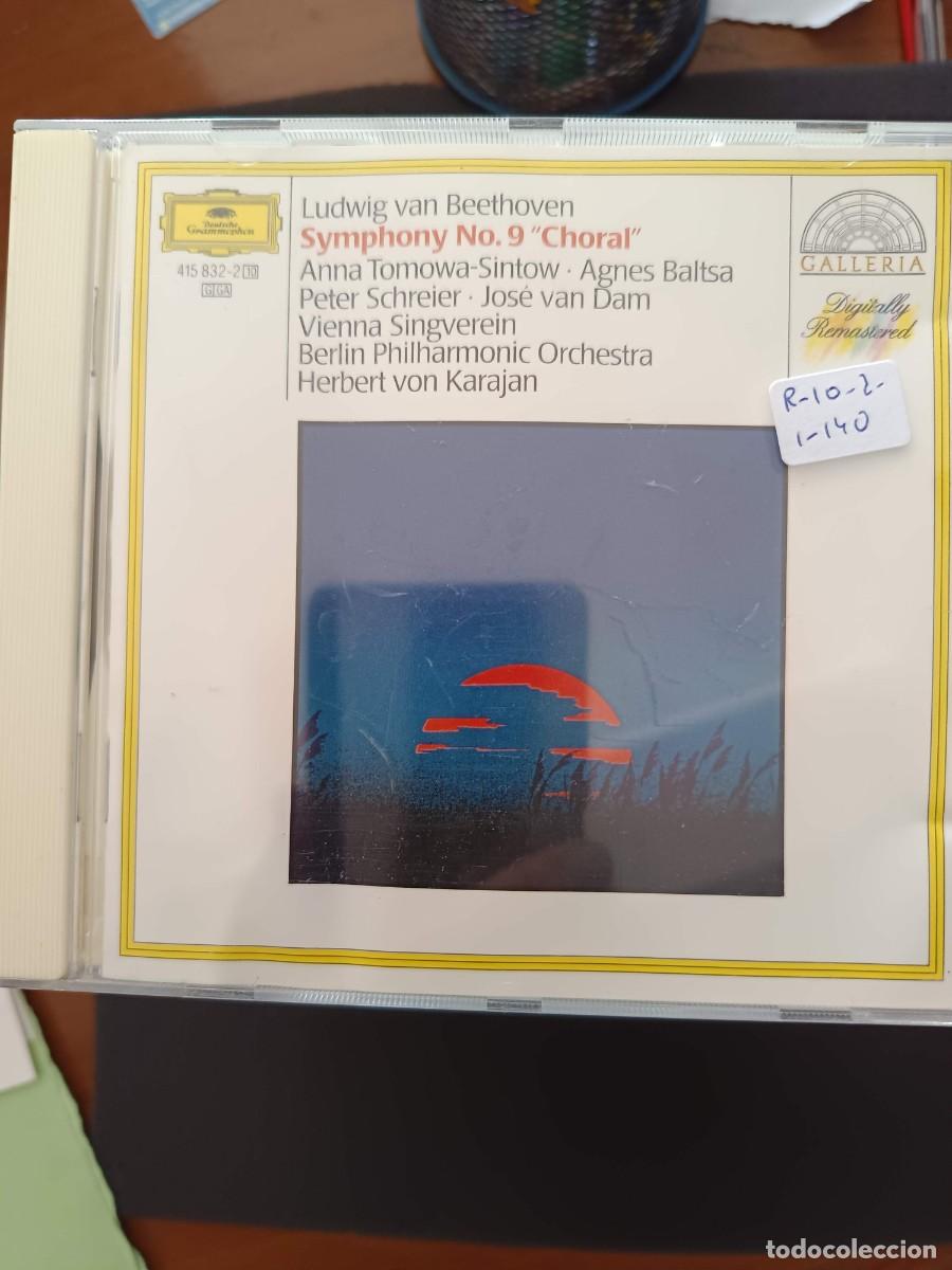 CDs de m&uacute;sica: BEETHOVEN: SYMPHONY N&ordm; 9 &rdquo;CHORAL&rdquo;. DIR: KARAJAN. INT&Eacute;RP: ANNA TOMOWA-SINTOW, AGNES BALTSA, PETER SCH