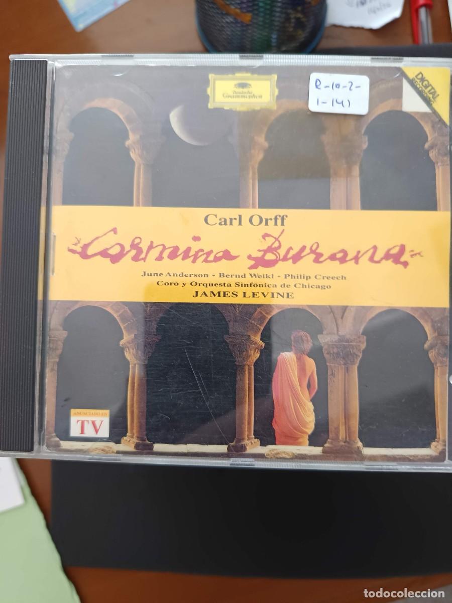 CDs de m&uacute;sica: CARMINA BURANA (CARL ORFF). DIR: JAMES LEVINE. INT&Eacute;RP: JUNE ANDERSON, BERND WEIKL, PHILIP CREECH