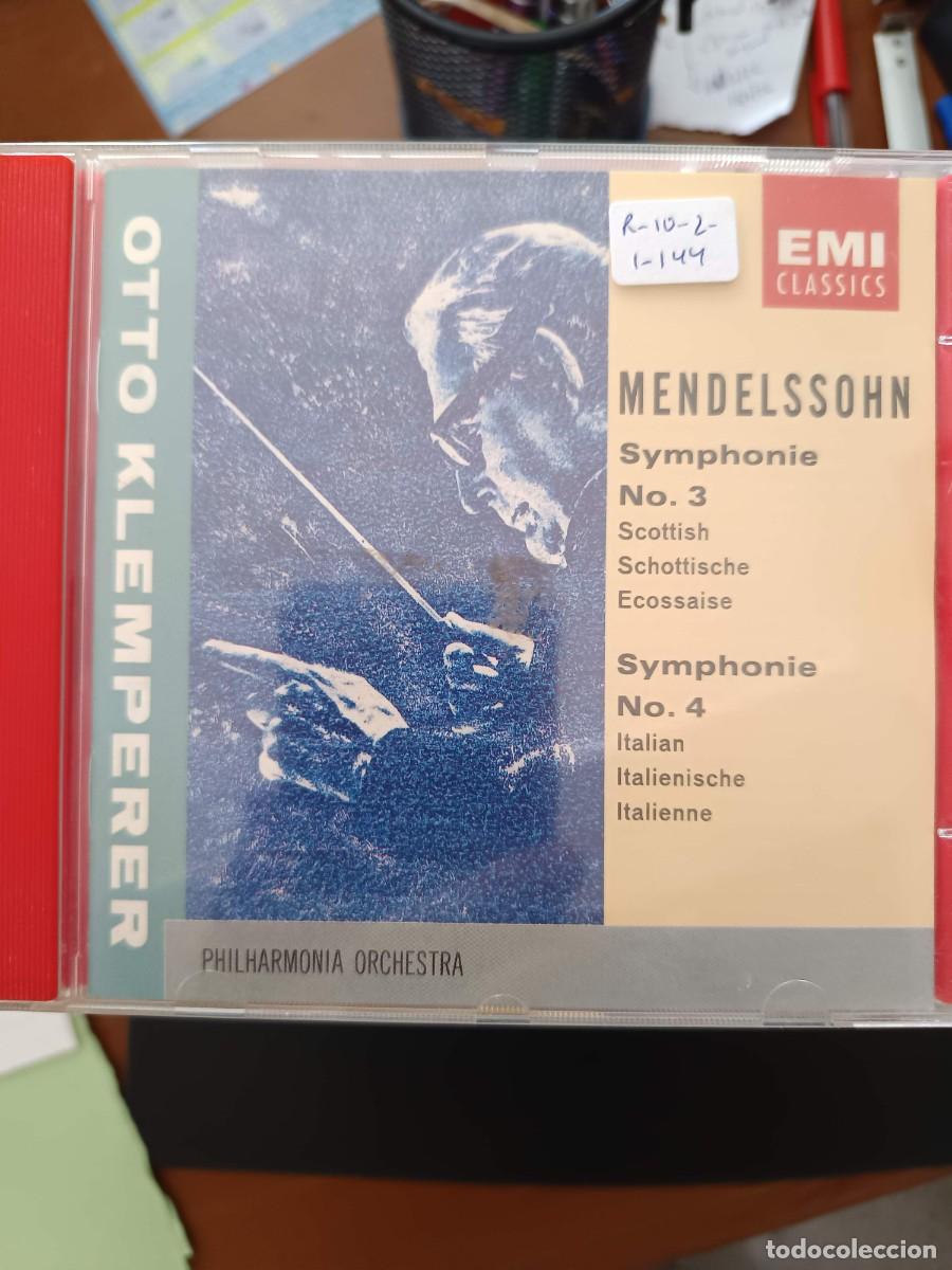 CDs de m&uacute;sica: OTTO KLEMPERER: MENDELSSOHN: SINFON&Iacute;AS 3 Y 4. PHILHARMONIA ORCHESTRA