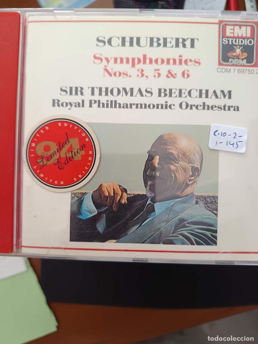 CDs de m&uacute;sica: SCHUBERT: SYMPHONIES N&ordm;S. 3, 5 & 6. DIR: SIR THOMAS BEECHAM. ROYAL PHILHARMONIC ORCHESTRA