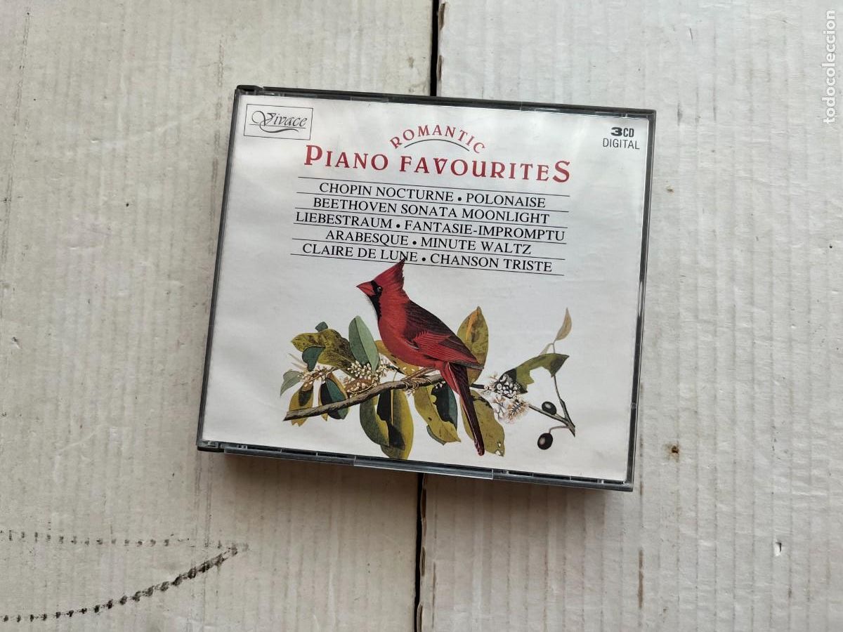 CDs de m&uacute;sica: ROMANTIC PIANO FAVOURITES CAJA GRANDE 3 CDS - CD MUSICA KREATEN