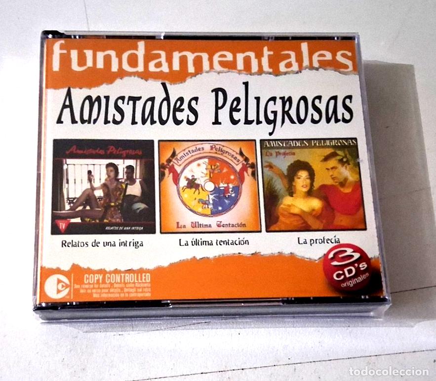 CDs de m&uacute;sica: AMISTADES PELIGROSAS &rdquo;RELATOS DE UNA INTRIGA / LA ULTIMA TENTACION / PRO&rdquo; 3CD CD