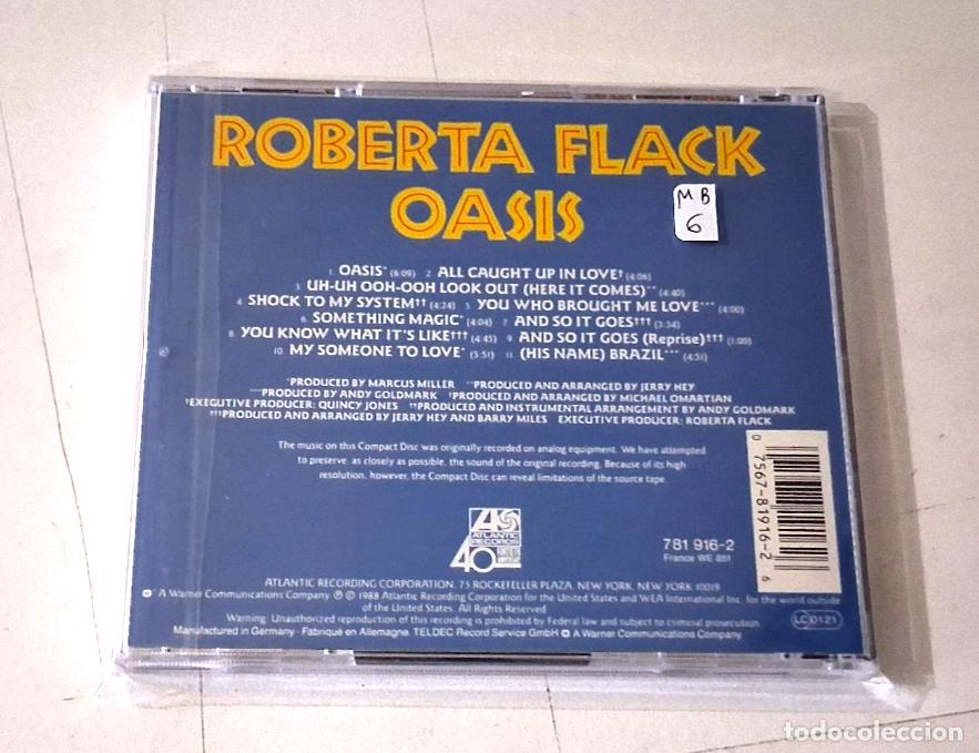 CDs de m&uacute;sica: ROBERTA FLACK &rdquo;OASIS&rdquo; CD 11 TRACKS - Foto 2
