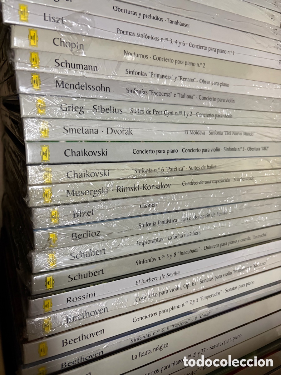 CDs de m&uacute;sica: Lote de 40 (80) cds m&uacute;sica cl&aacute;sica + libros - Chaikovski mahler brahms Mozart rossini