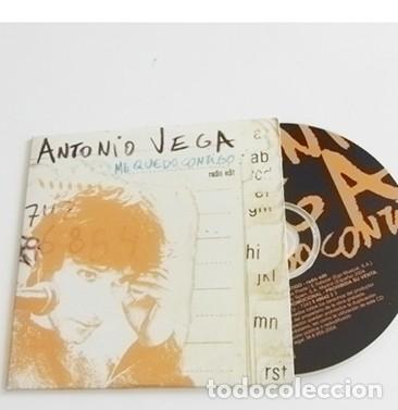 CDs de m&uacute;sica: ANTONIO VEGA - ME QUEDO CONTIGO - CD PROMOCIONAL - 1 TEMA - SENCILLO - CANTANTE ESPA&Ntilde;OL - 2004