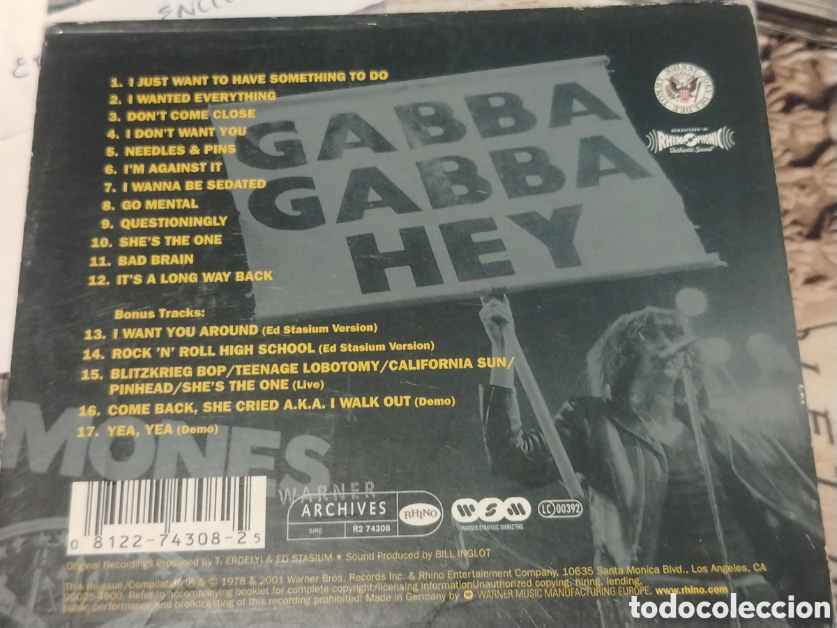 CDs de m&uacute;sica: CD RAMONES - ROAD TO RUIN - Foto 2
