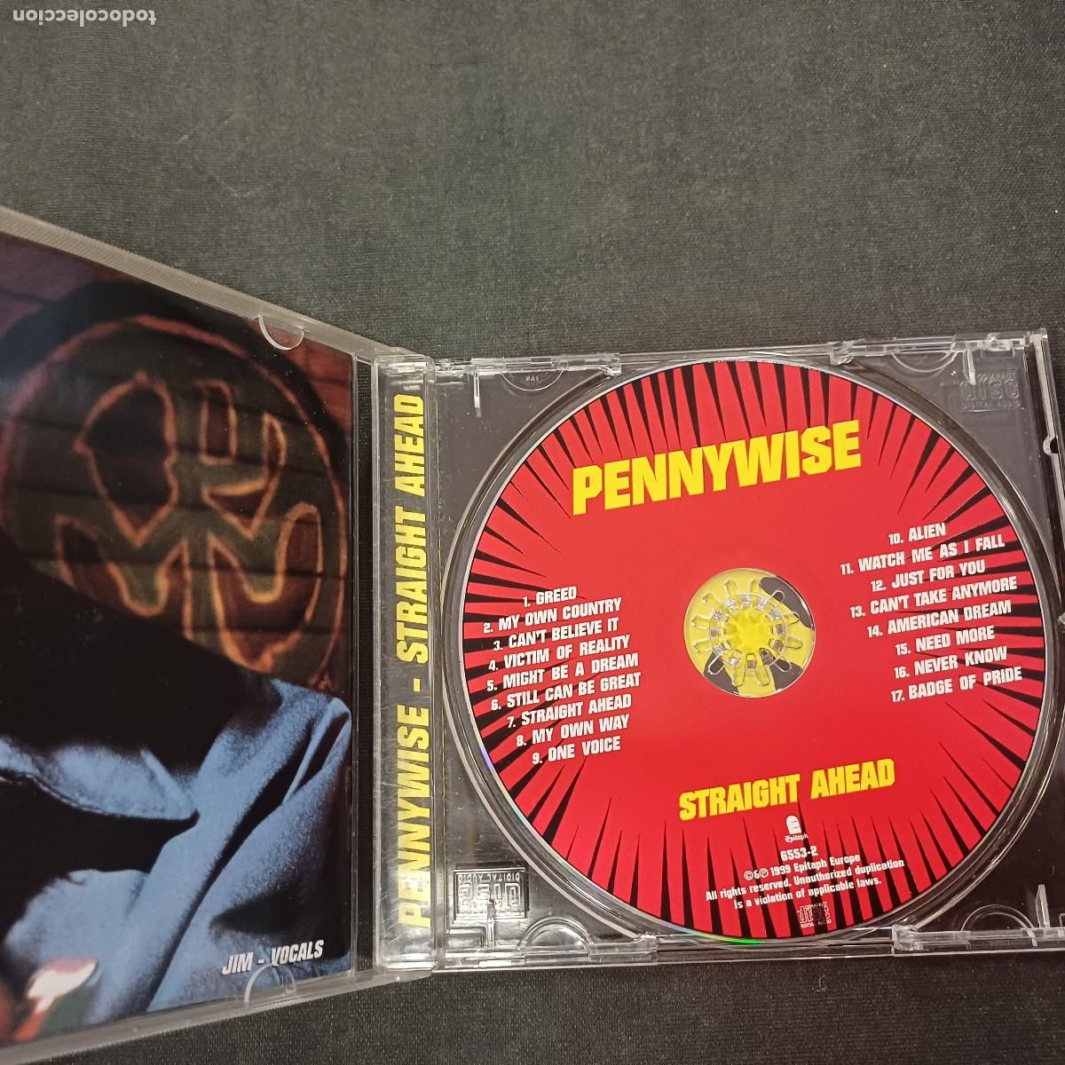 CDs de m&uacute;sica: PENNYWISE/STRAIGHT AHEAD/CD PUNK. - Foto 2