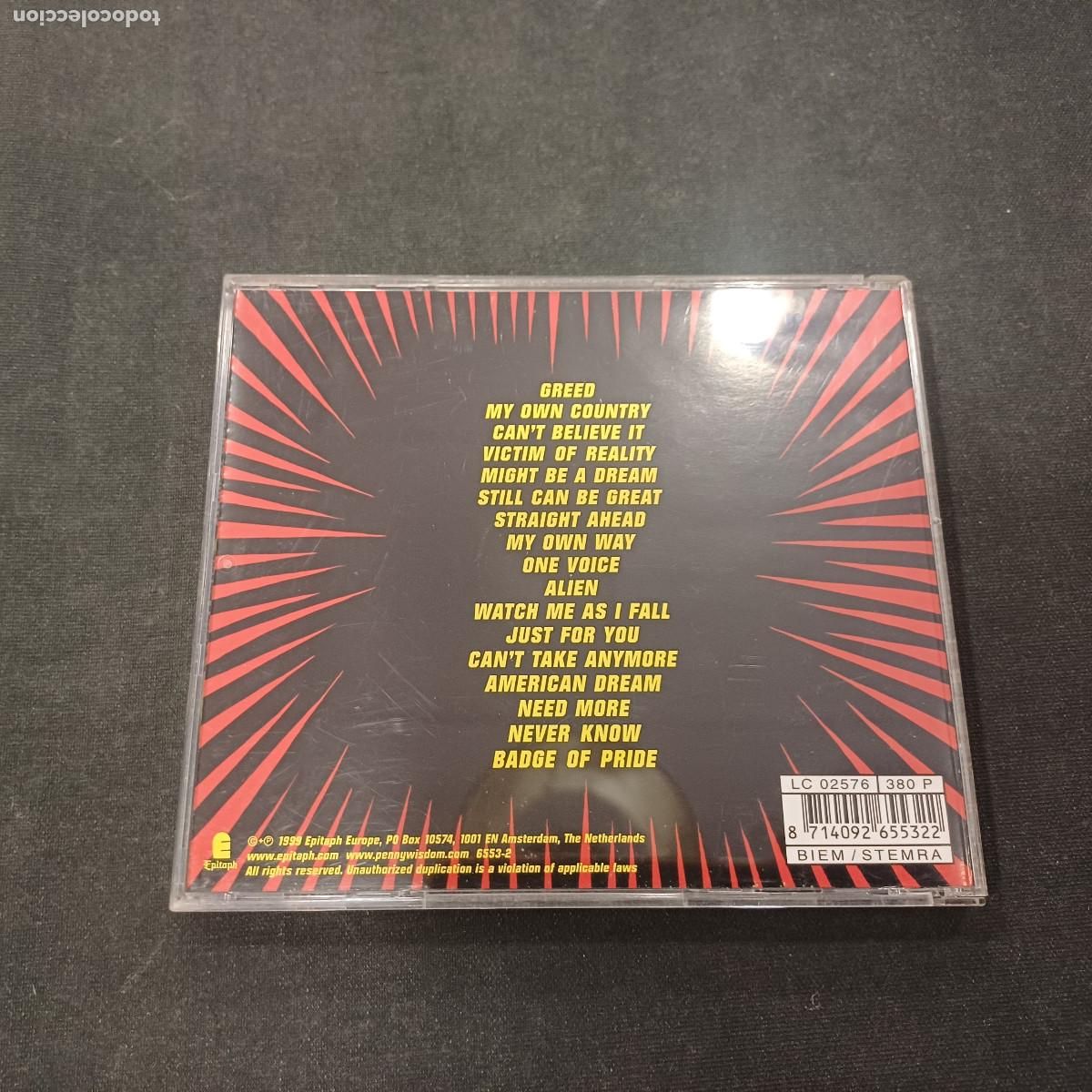 CDs de m&uacute;sica: PENNYWISE/STRAIGHT AHEAD/CD PUNK. - Foto 3