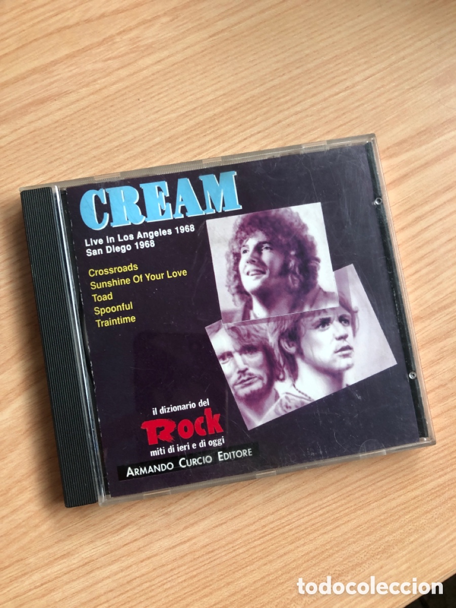 CDs de m&uacute;sica: CREAM LIVE IN LOS ANGELES 1968 SAN DIEGO 1968 IL DIZIONARIO DEL ROCK MITI DI IERI E DI OGGI