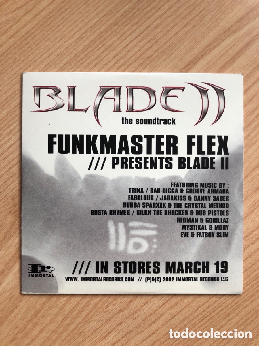 CDs de m&uacute;sica: BLADE II THE SOUNDTRACK