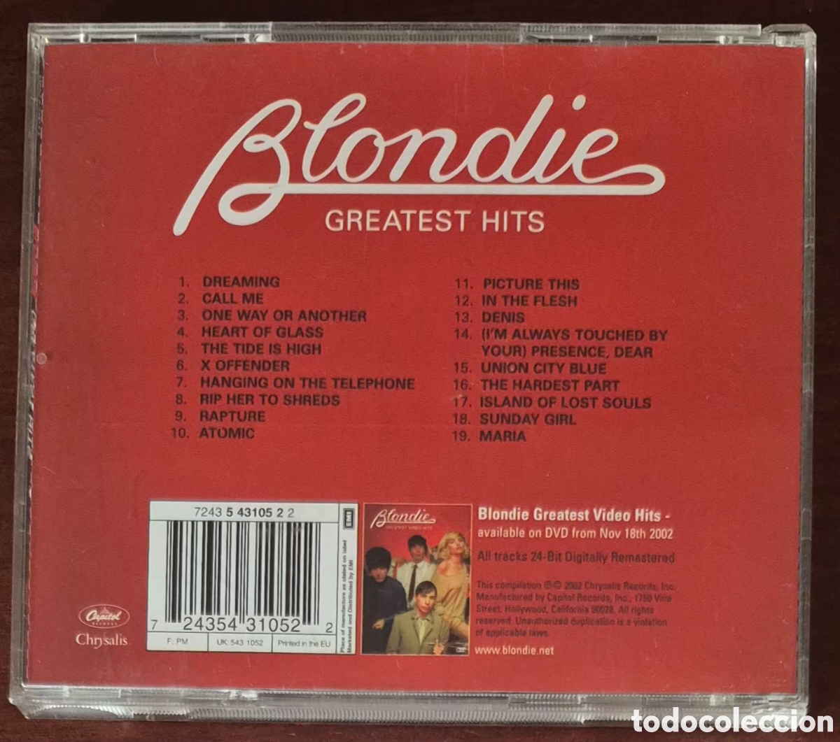 CDs de m&uacute;sica: CD - BLONDIE - GREATEST HITS - 2002 - Foto 2