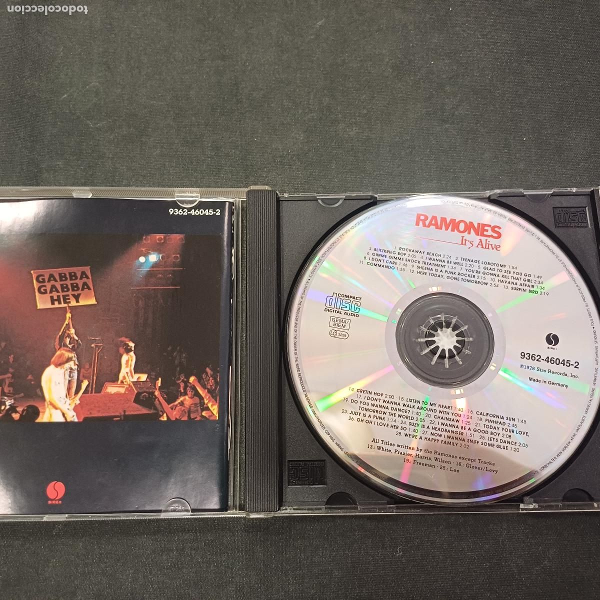 CDs de m&uacute;sica: RAMONES/ITS ALIVE/CD PUNK. - Foto 2