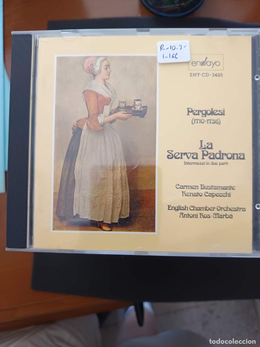CDs de m&uacute;sica: PERGOLESI: LA SERVA PADRONA. DIR: ANTONI ROS-MARB&Aacute;. INT&Eacute;RP: CARMEN BUSTAMANTE, RENATO CAPECCHI