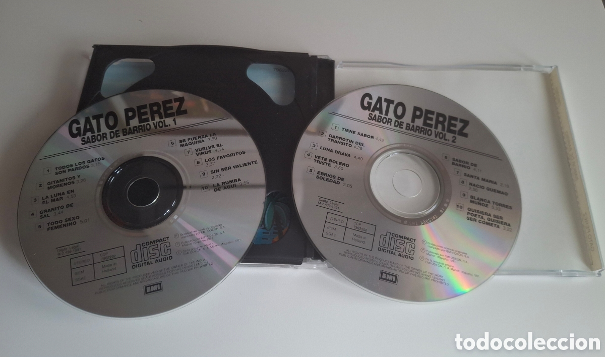 CDs de m&uacute;sica: DOBLE CD &rdquo;SABOR DE BARRIO&rdquo;, GATO PEREZ - Foto 5