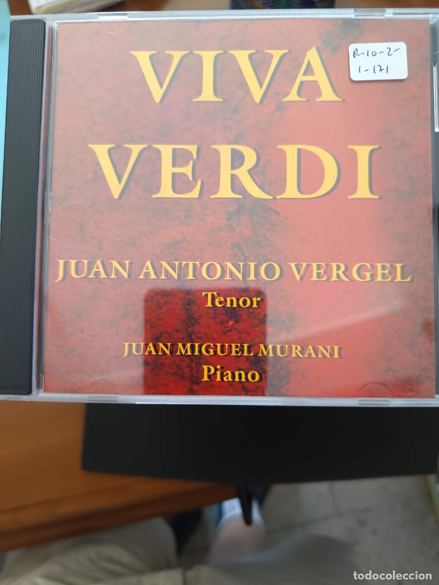 CDs de m&uacute;sica: VIVA VERDI. TENOR: JUAN ANTONIO VERGEL. PIANO: JUAN MIGUEL MURANI