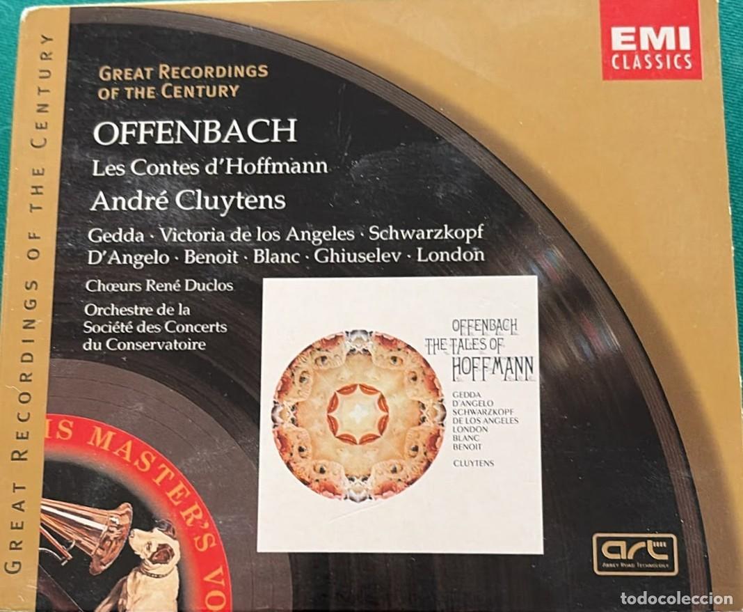 CDs de m&uacute;sica: OFFENBACH &ndash; LES CONTES D&rsquo;HOFFMANN &ndash; GEDDA, VICTORIA DE LOS &Aacute;NGELES, SCHWARZKOPF &ndash; CLUYTENS &ndash; EMI &ndash; 2