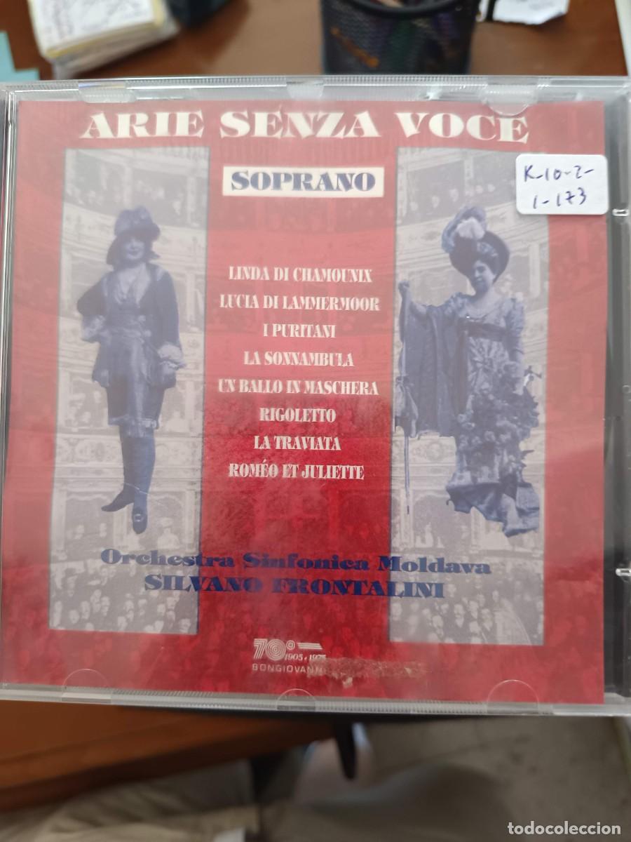 CDs de m&uacute;sica: ARIE SENZA VOCE: SOPRANO. DONIZETTI, BELLINI, VERDI, GOUNOD. DIR: SILVANO FRONTALINI. ORCHESTRA SINF