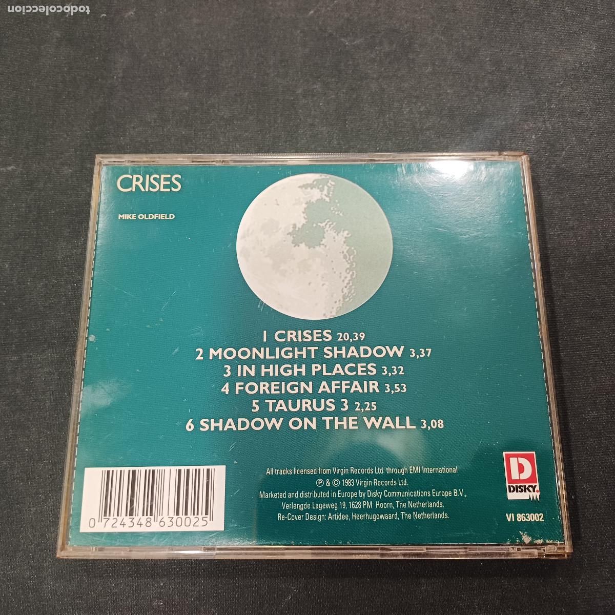 CDs de m&uacute;sica: MIKE OLDFIELD/CRISES/CD. - Foto 3