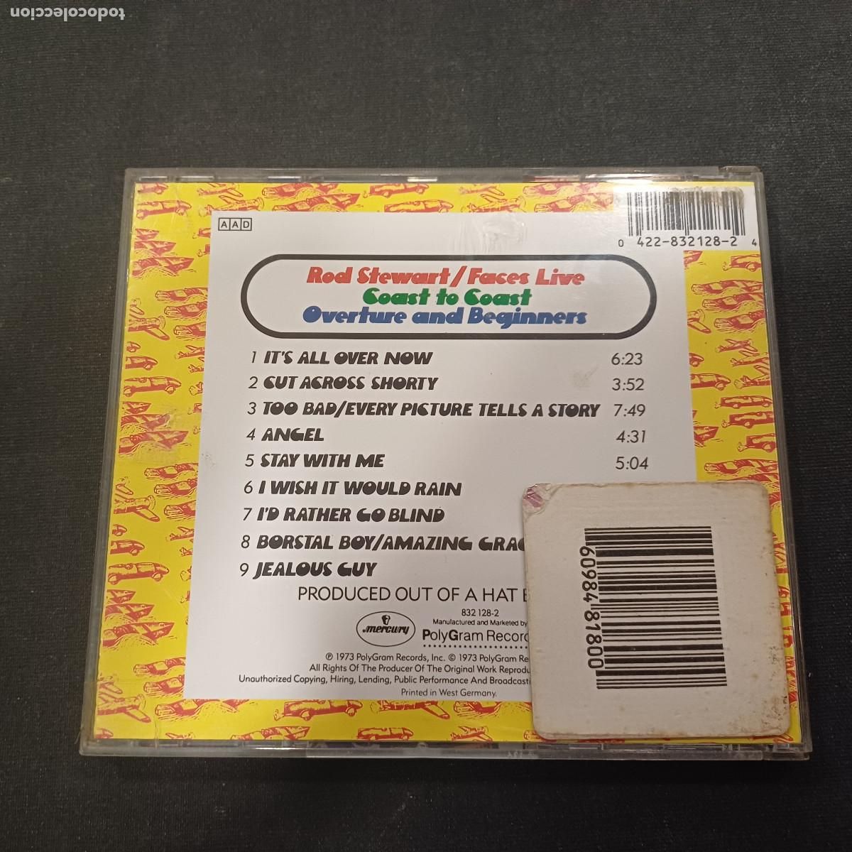 CDs de m&uacute;sica: ROD STEWART/FACES LIVE/CD. - Foto 3