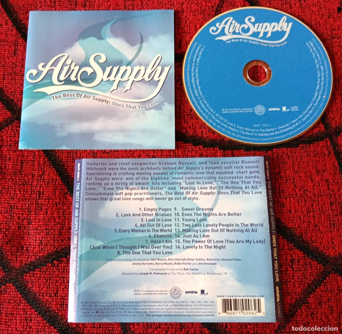 CDs de m&uacute;sica: AIR SUPPLY ** The Best Of Air Supply: Ones That You Love ** CD 2007 USA