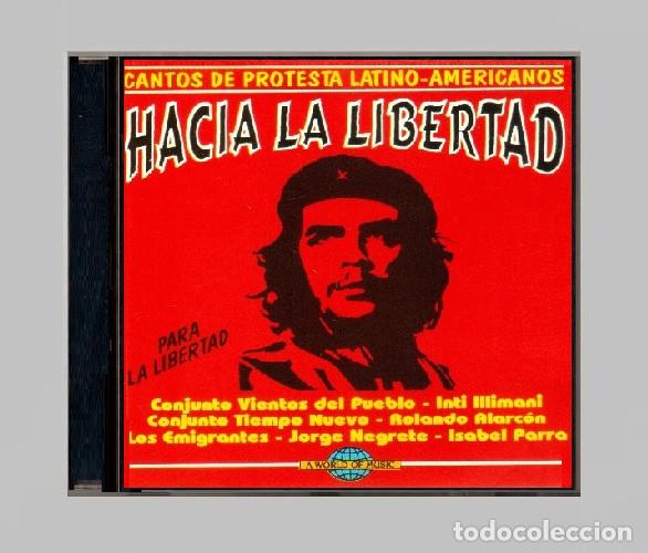 CDs de m&uacute;sica: G443 - CANTOS DE PROTESTA LATINOAMERICANAS. HACIA A LA LIBERTAD. MUSICA DE LA REVOLUCION. CD.