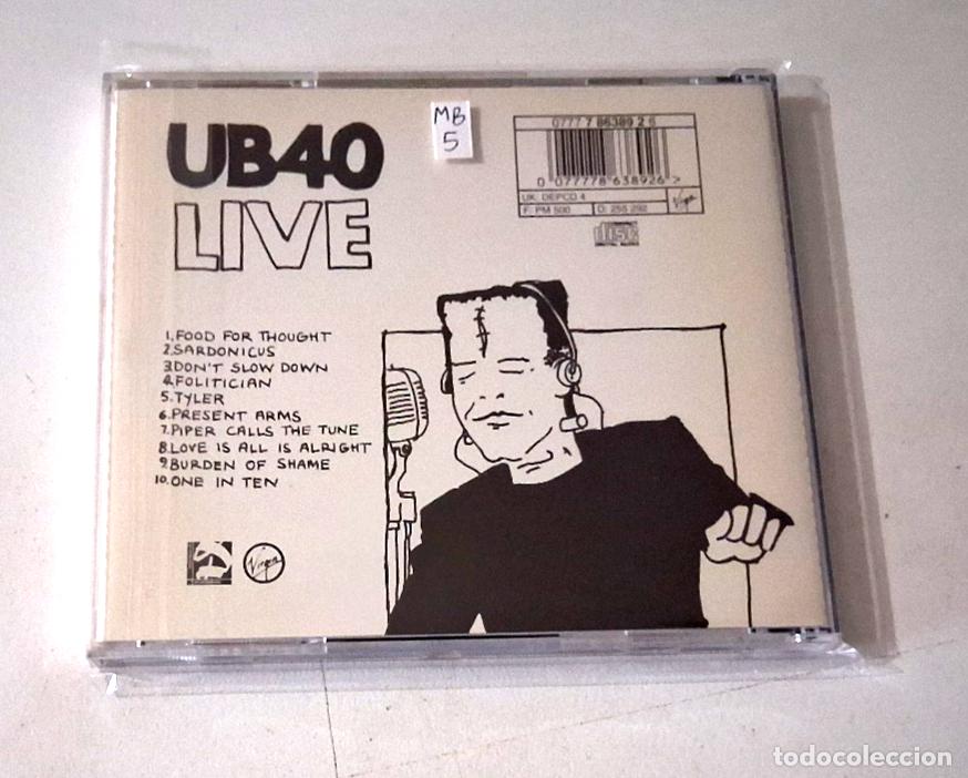 CDs de m&uacute;sica: UB40 &rdquo;LIVE&rdquo; CD 10 TRACKS - Foto 2