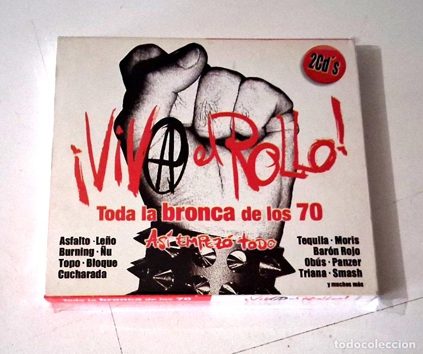 CDs de m&uacute;sica: CD &rdquo;VIVA EL ROLLO&rdquo; 2CD 41 TRACKS ASFALTO LE&Ntilde;O TOPO &Ntilde;U TEQUILA MORIS BURNING BARO