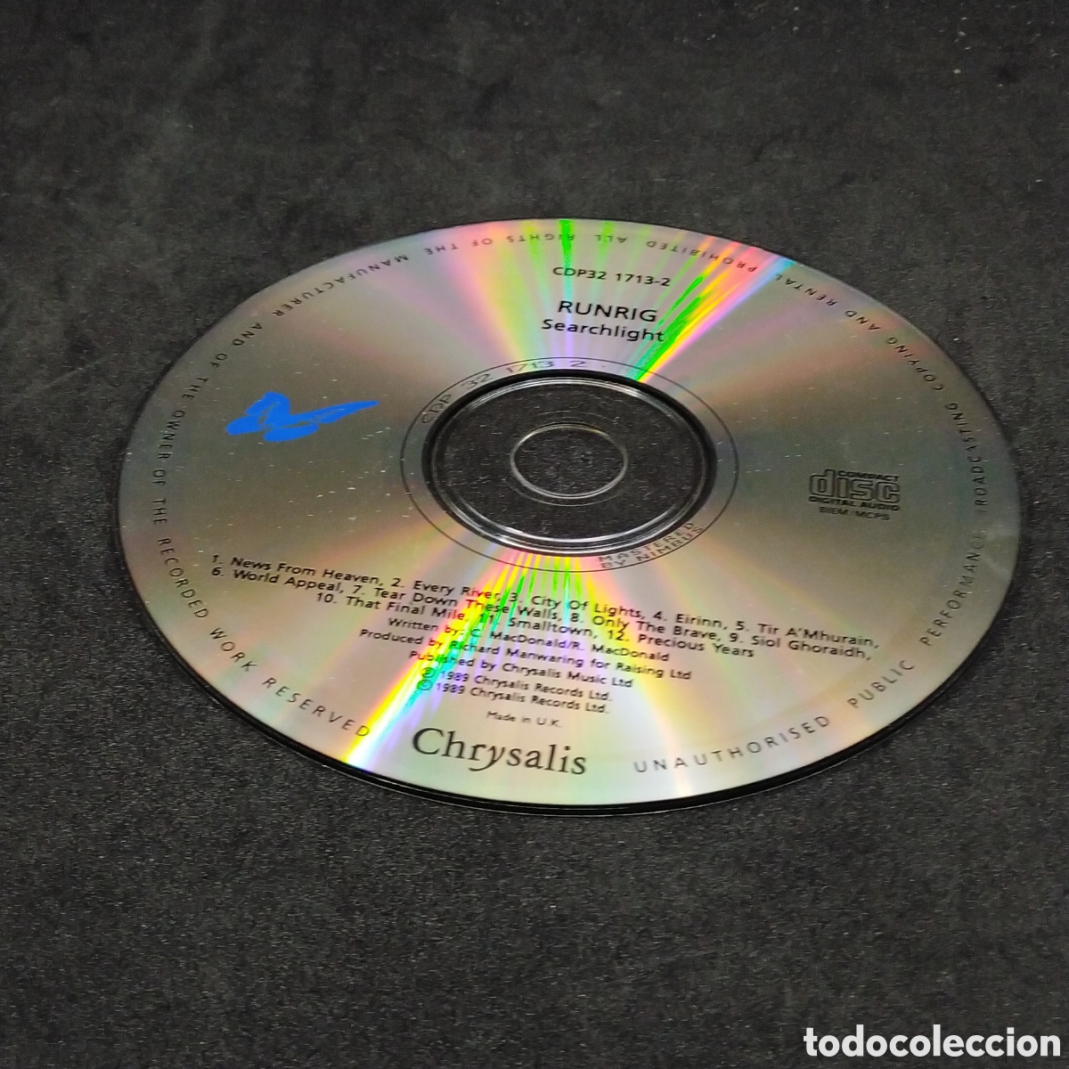 CDs de m&uacute;sica: RUNRIG - SEARCHLIGHT - 1989 - CD - DISCO VERIFICADO - Foto 6