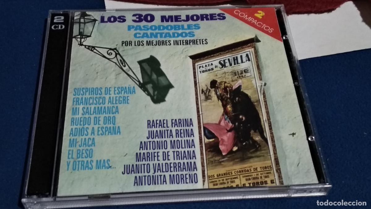 CDs de m&uacute;sica: LOS 30 MEJORES PASODOBLES CANTADOS -DOBLE CD 1998 NOVOSON - FARINA, ANTONIO MOLINA, MIGUEL DE MOLINA