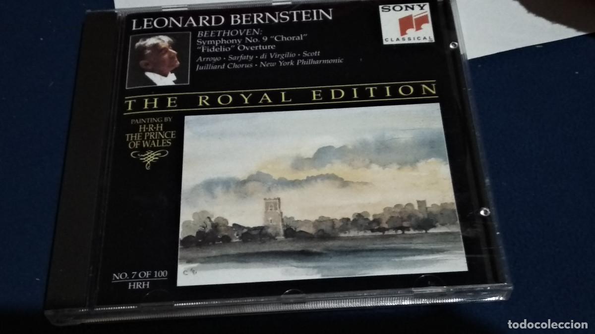 CDs de m&uacute;sica: Leonard Bernstein. Beethoven. Symphony N&ordm; 9 Coral. Fidelio. Obertura. CD 1992 SONY CLASSICAL NUEVO