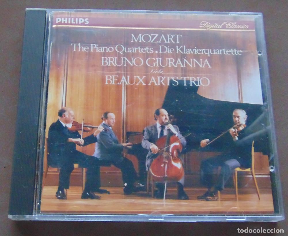 CDs de m&uacute;sica: MOZART - THE PIANO QUARTETS - BRUNO GIURANNA con BEAUX ARTS TRIO - CD ALBUM PHILIPS - GERMANY