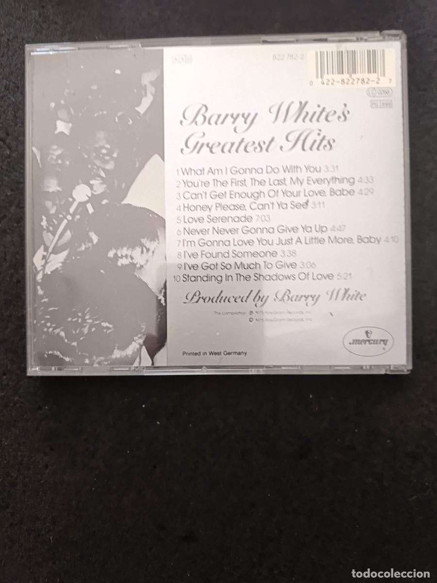 CDs de m&uacute;sica: BARRY WHITES GREATEST HITS - Foto 2