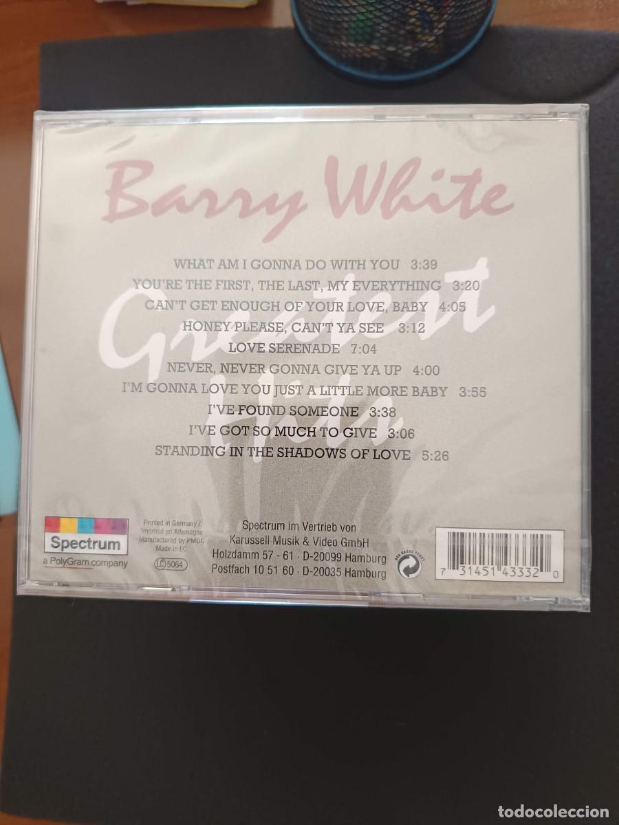 CDs de m&uacute;sica: BARRY WHITE. GREATEST HITS - Foto 2