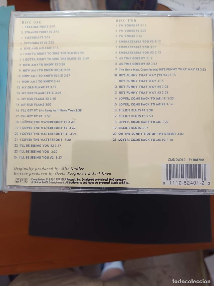 CDs de m&uacute;sica: 2 CD. BILLIE HOLIDAY. THE COMPLETE COMODORE RECORDINGS - Foto 2