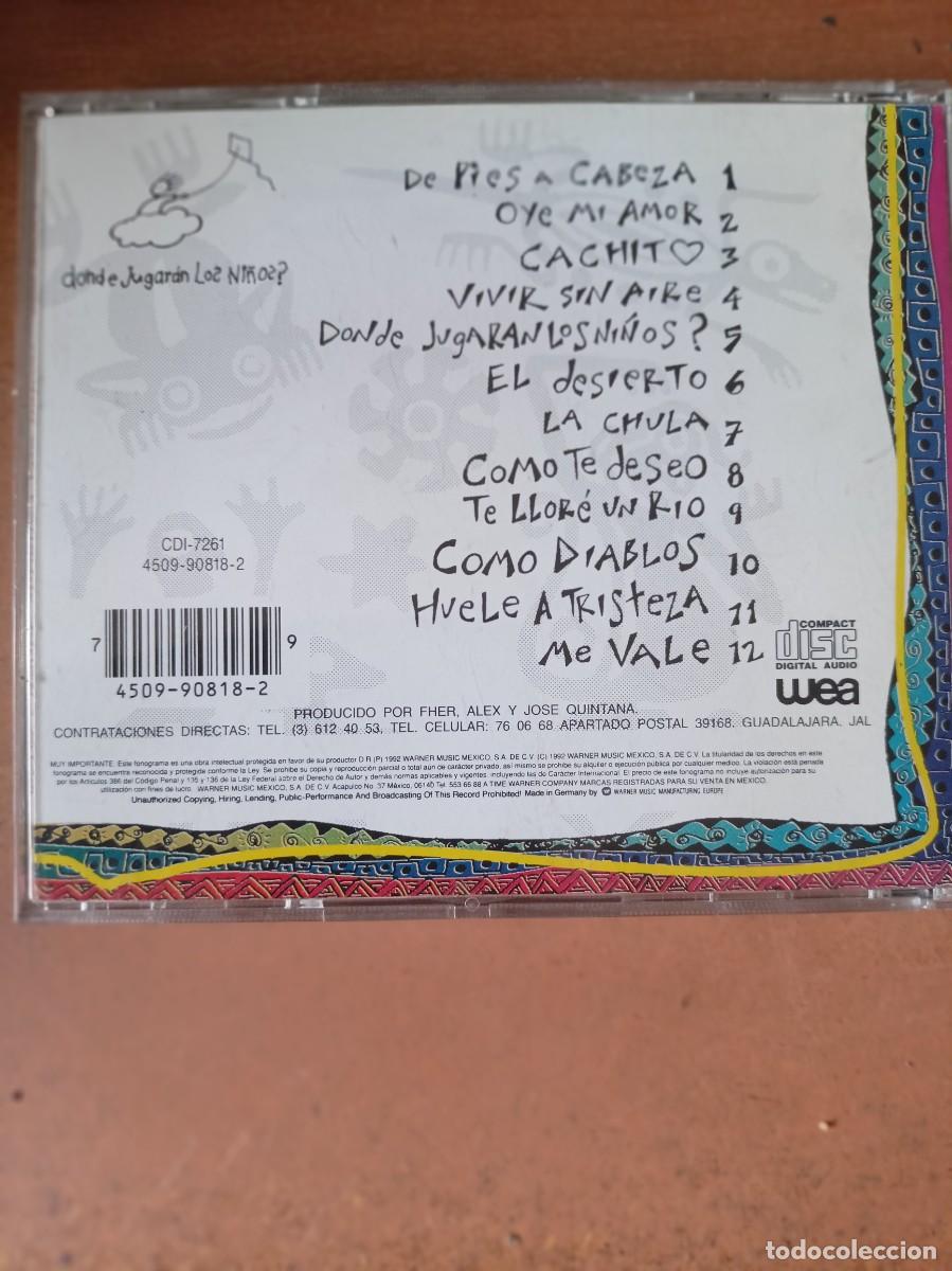 CDs de m&uacute;sica: Man&aacute; - &iquest;Donde jugar&aacute;n los ni&ntilde;os? CD - Foto 2